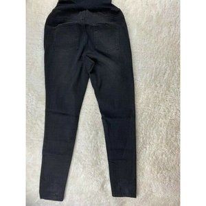 LED Size 29 Womens Maternity Jeans Black Stretch Skinny Light Distressing